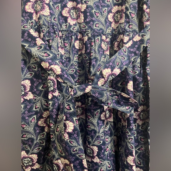 Talbots Lexington Floral Poplin Flare Cotton Summer Dress - Picture 4 of 13